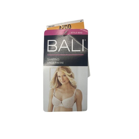 Bali White Lace Desire Underwire Bra 42DD Full Coverage Shaping Foam Style 6542 - Picture 7 of 12